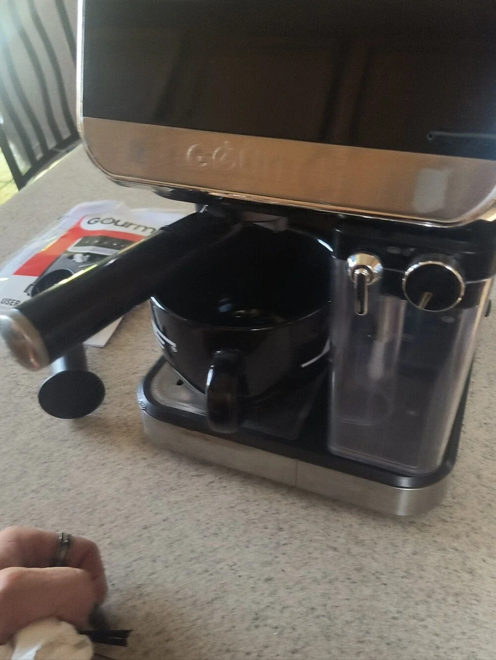 Gourmia 8 In 1, Touch Espresso/Cappuccino Machine